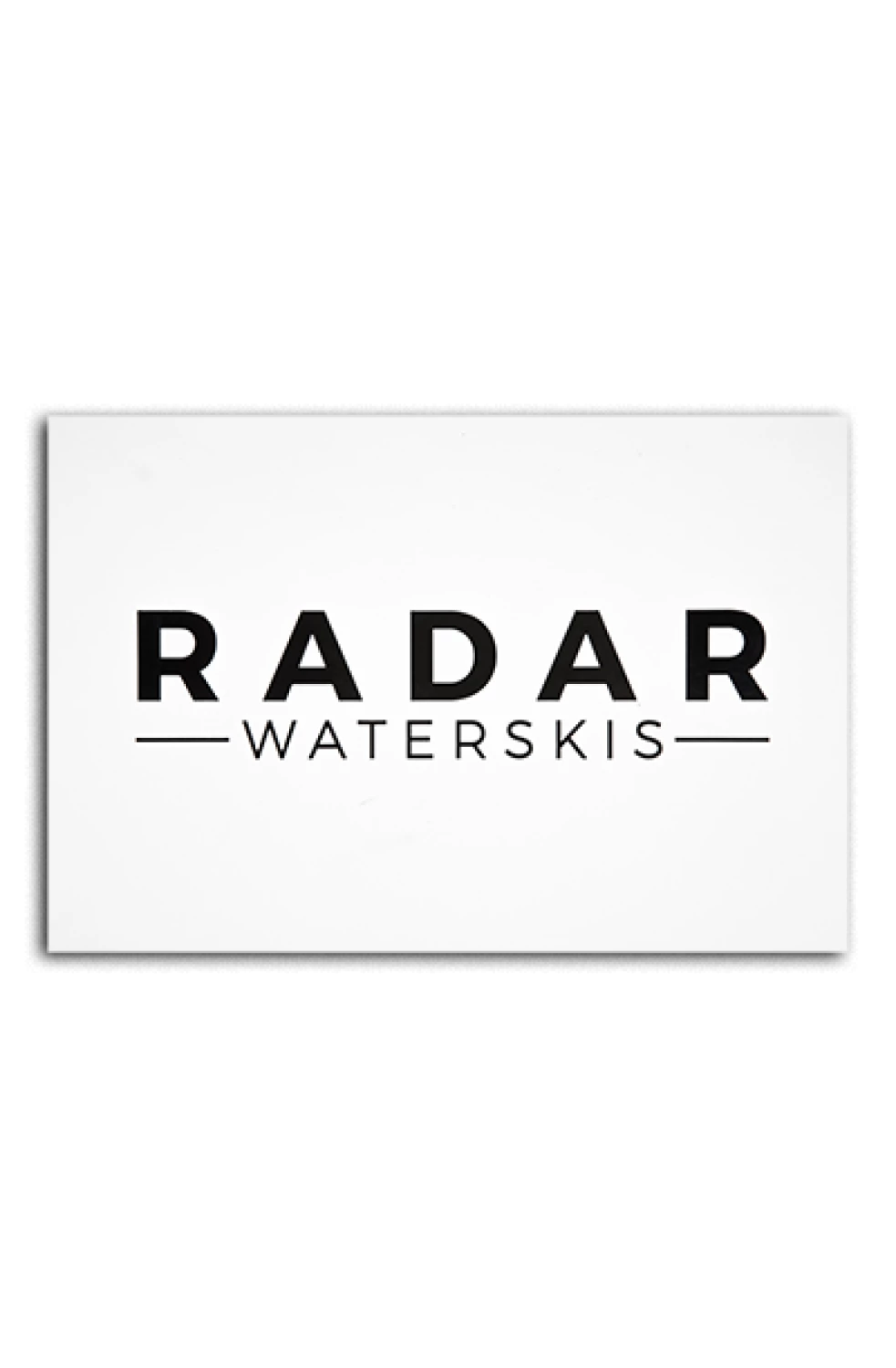 2019 Radar Die Cut Sticker - White