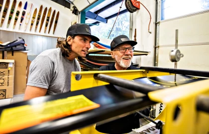 Eddie and Rossi Flexing