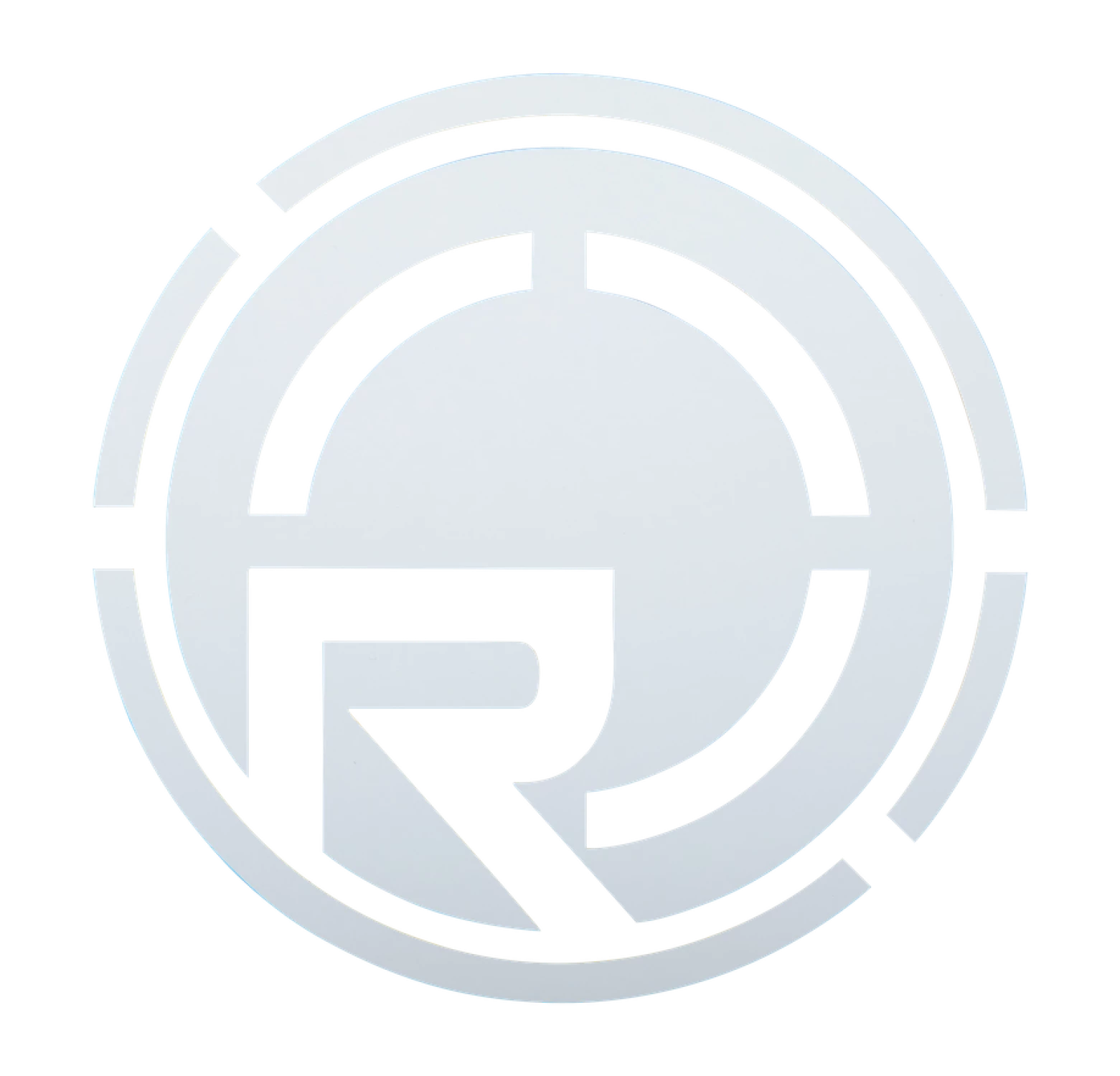 Radar Die Cut Icon - White