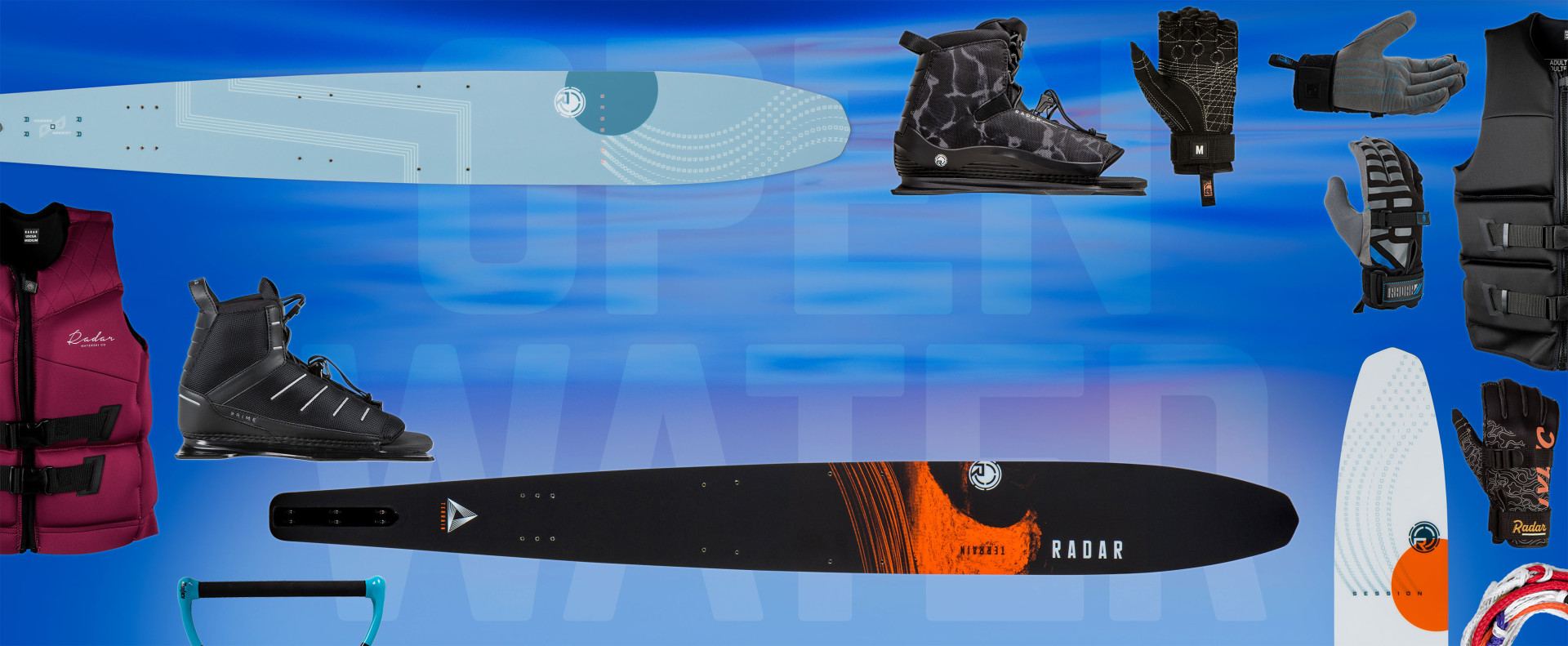 Vapor-K Boa  Radar Skis, Handcrafted Quality Waterskis